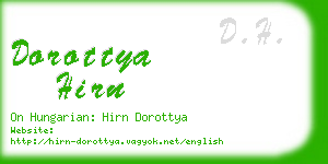 dorottya hirn business card